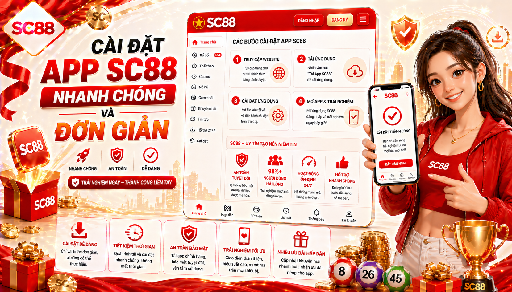 Cài đặt app sc88 nhanh chóng và đơn giản