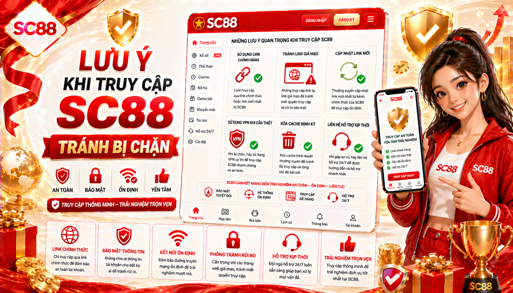 Lưu ý khi truy cập sc88 tránh bị chặn