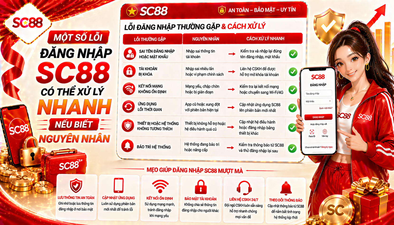 Một số lỗi đăng nhập SC88 có thể xử lý nhanh nếu biết nguyên nhân