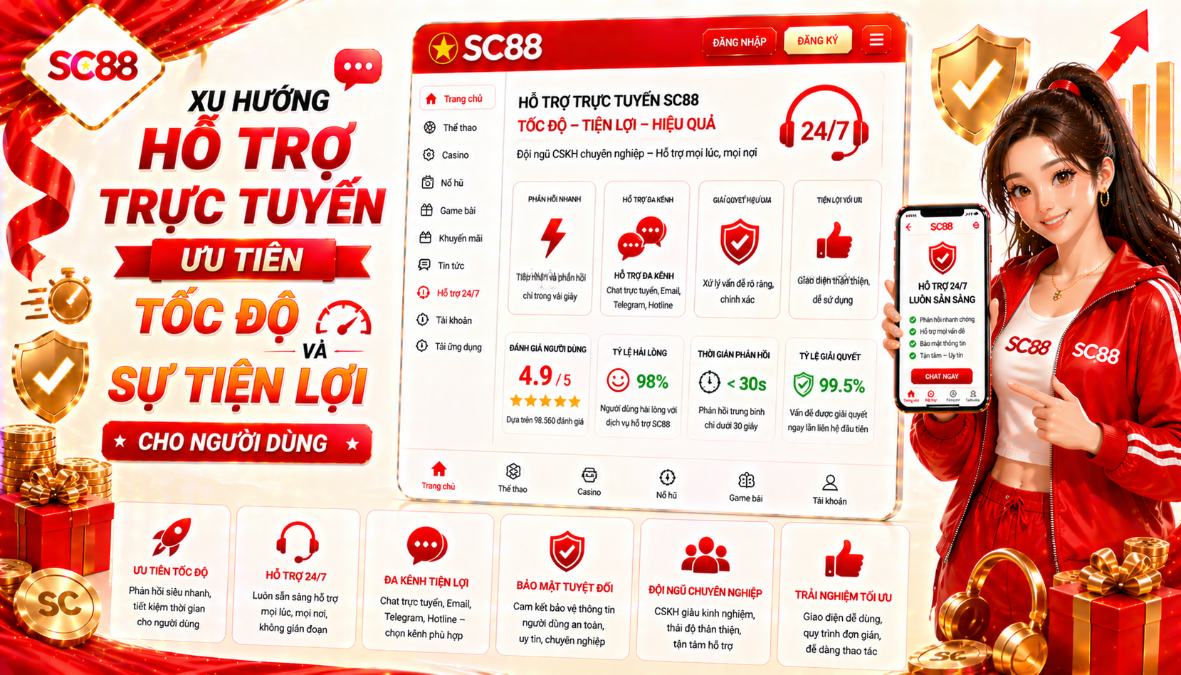 Xu hướng hỗ trợ trực tuyến ưu tiên tốc độ và sự tiện lợi cho người dùng